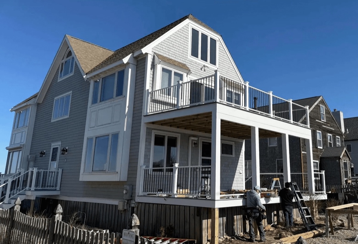 Biviano Modular Builders 4,200 sq ft custom modular teardown and rebuild project in Marshfield, MA
